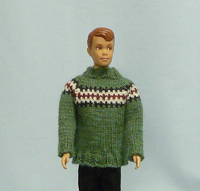 Yoke-Stripe Sweater