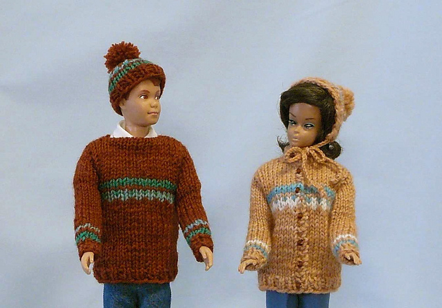 Dolls' Striped Sets