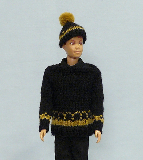 B: Boyfriend's Matching Sweater and Cap