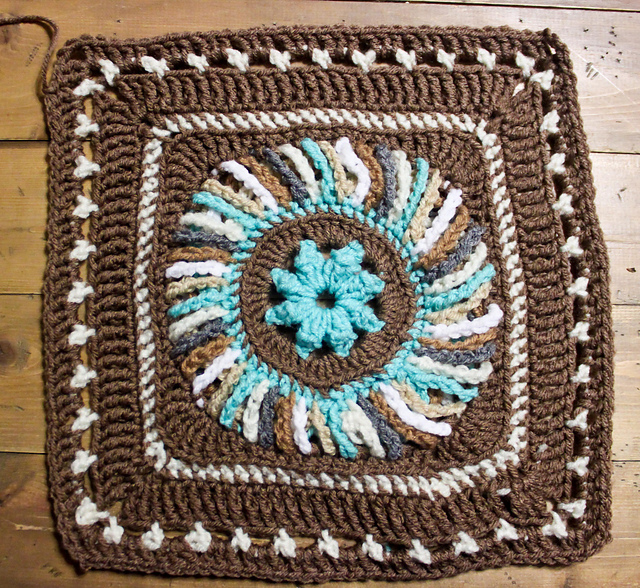 Rainbow Swirls 8 1/4" Square