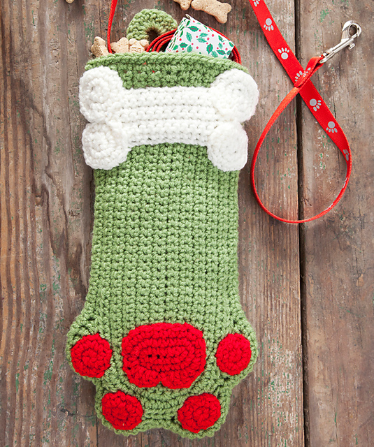 Crochet christmas stocking for dog Clearance