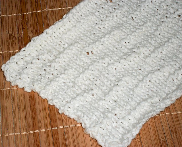 Knitted Tracks Dishcloth