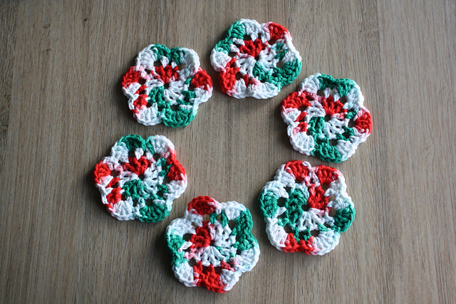Colorful Flower Coasters