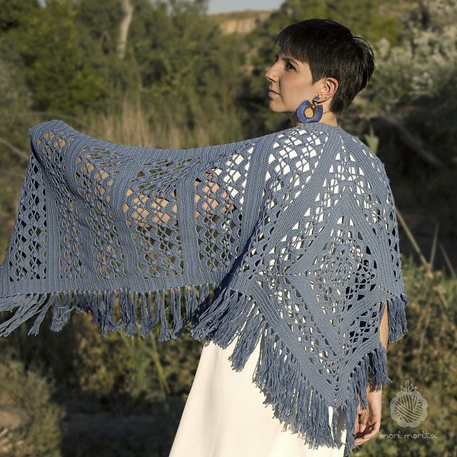 Bohemian moon shawl