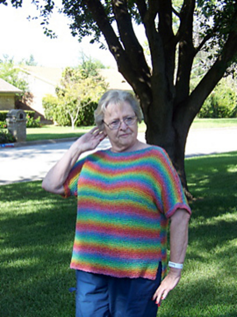 1601 Garter Stitch Topper
