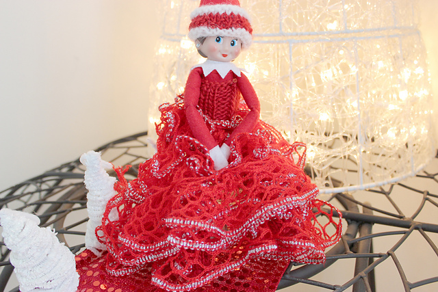 Sneaky Gown Elf on the Shelf