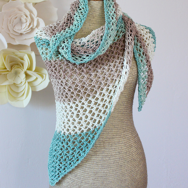 Offshore Mesh Shawl