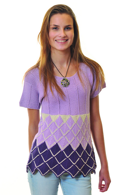 BC2220 Bluse mit Dominoecken