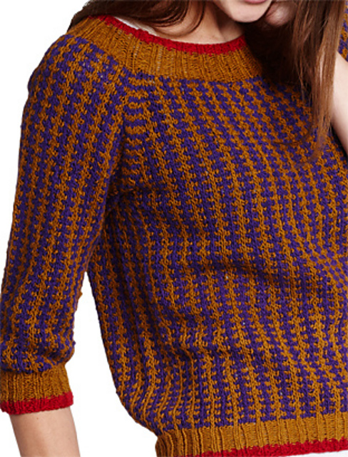 BC2307 Bluse i fangmønster