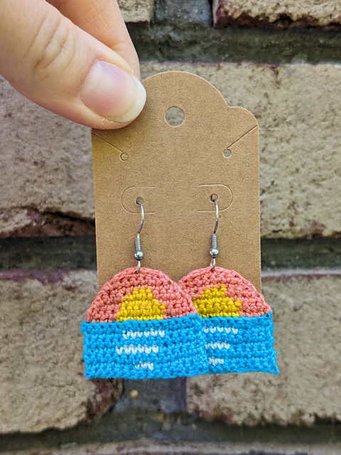 Sunset on the Water Earrings