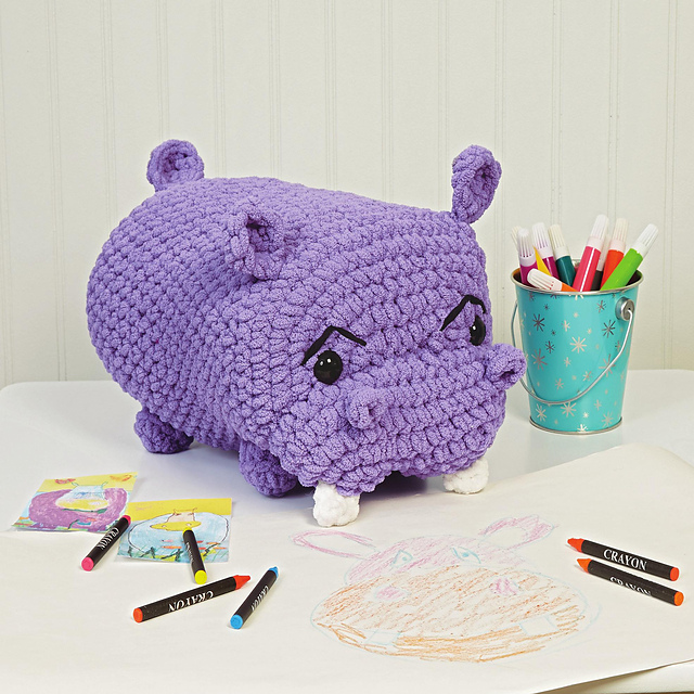 Henry Hippo Critter Pillow