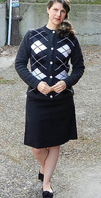 Tailored, Plaid Sports Cardigan 1942