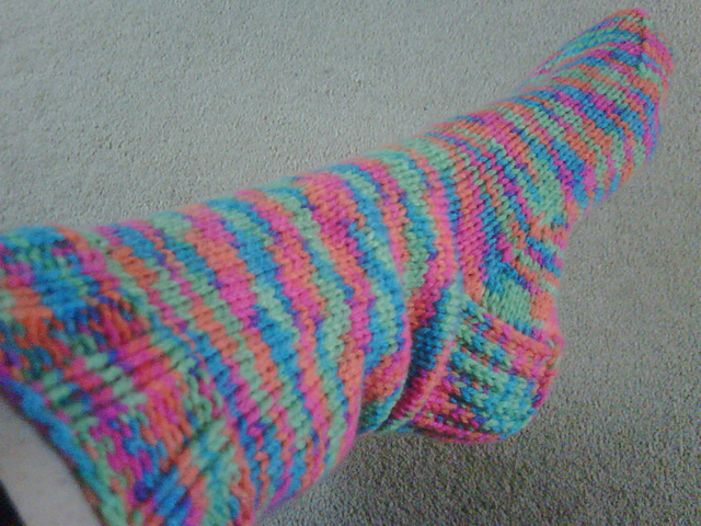 "You could stop traffic with these socks..."