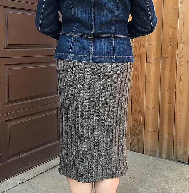 Reversible Pinstripe Skirt