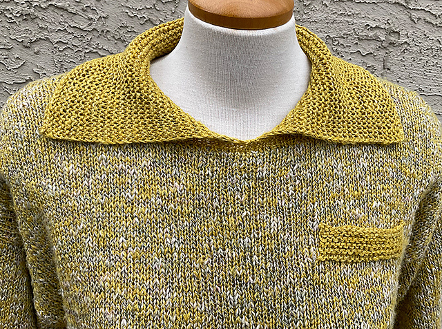 Sweater with Gold Collar