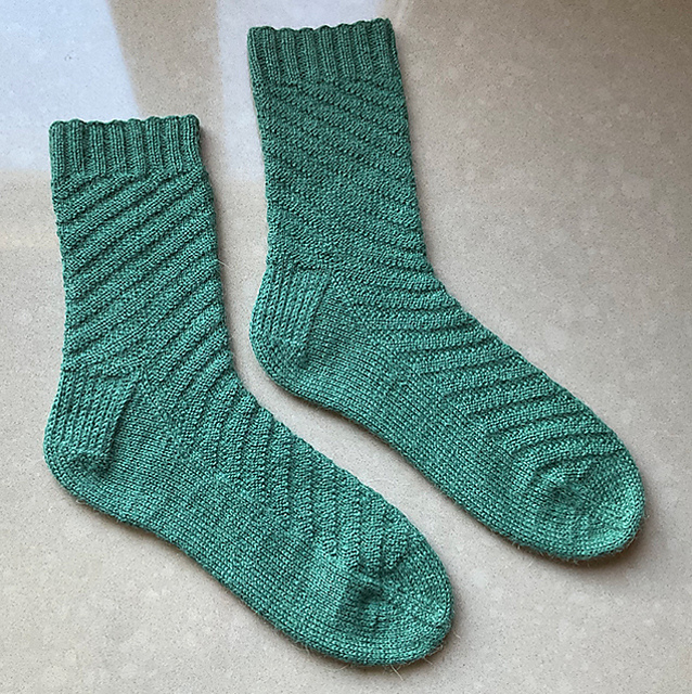 Spiralling Pathways Socks