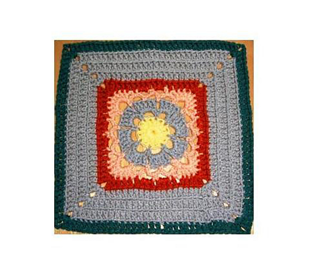 Warm Ridges Afghan Square