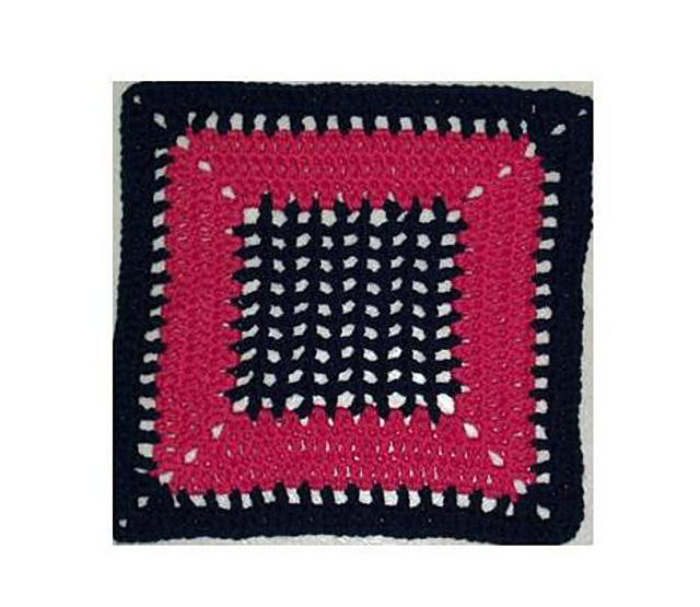 Just Meshin' Around Afghan Square
