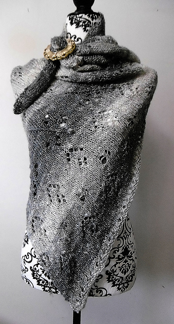 Dragonfly Garden Shawl