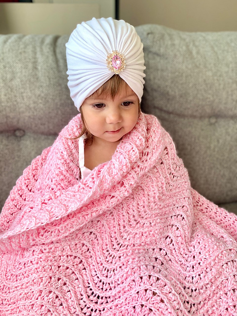 Rosie's Ripple baby blanket