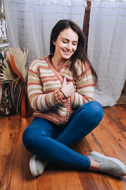 Comfy Striped Cardigan