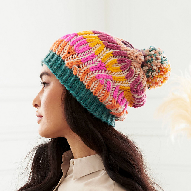 Brioche Cables Hat