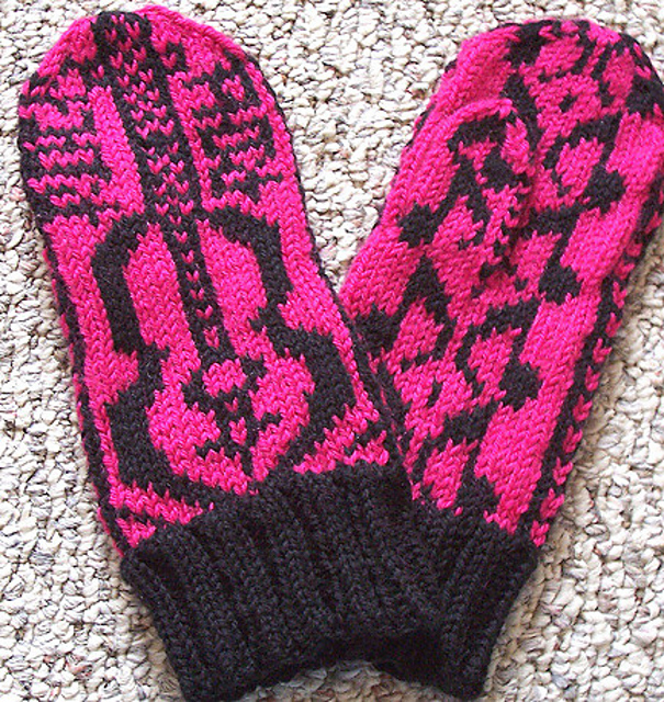 Rock and Roll Folk Mitten