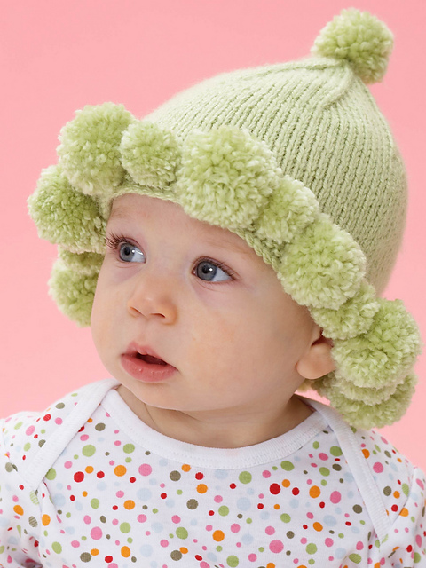 Pompom Baby Hat