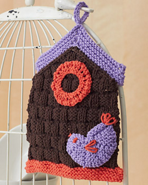 Birdhouse Dishcloth