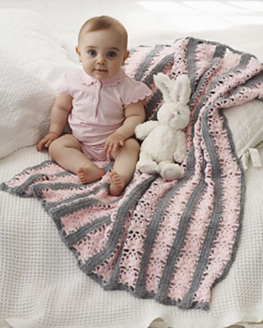 Lacy Stripes Blanket