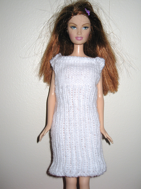 The White Ribbed Dress