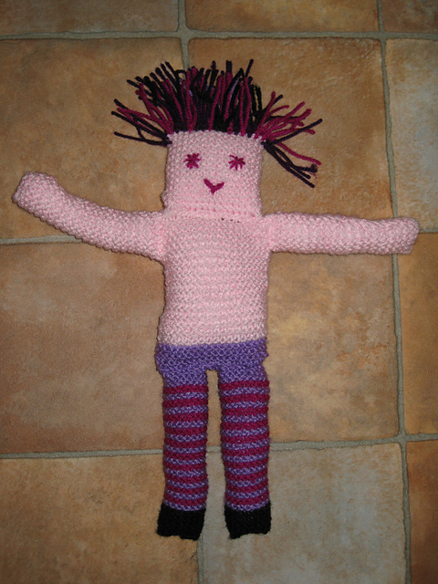 Carroty, The Knitted Doll