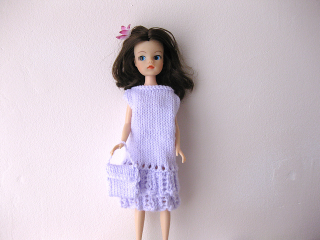 Two Tier Frill Dress & Bag