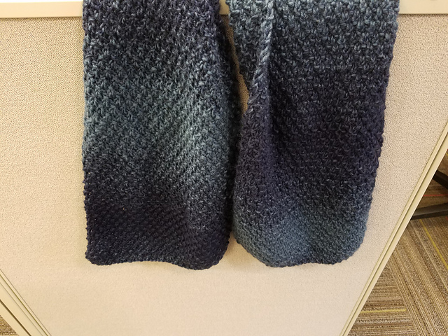 Atlantia Double-Seed Stitch Scarf
