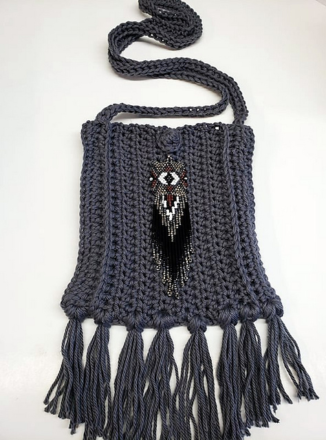 Cotton Boho Crossbody Purse