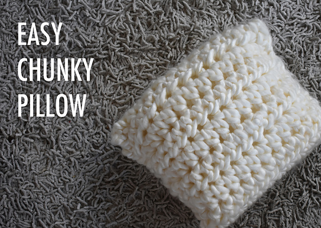 Easy Chunky Pillow
