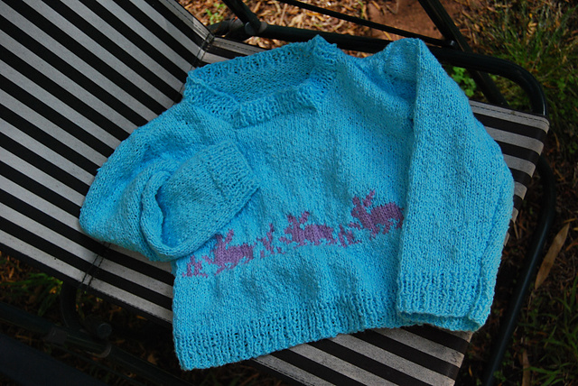 Rabbit Design Sweater 1954