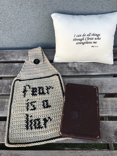"fear is a liar" Towel/Dishcloth