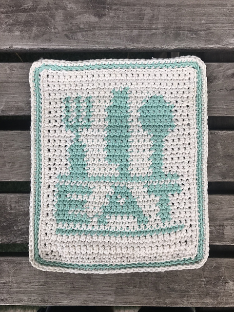 "EAT" dishcloth & Towel