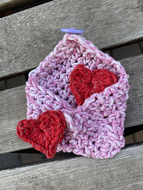 "Sending You Love" Envelope & Hearts