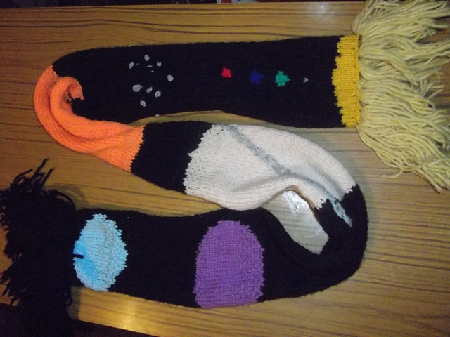 Cosmos Scarf (Left Handed Knitter Version)