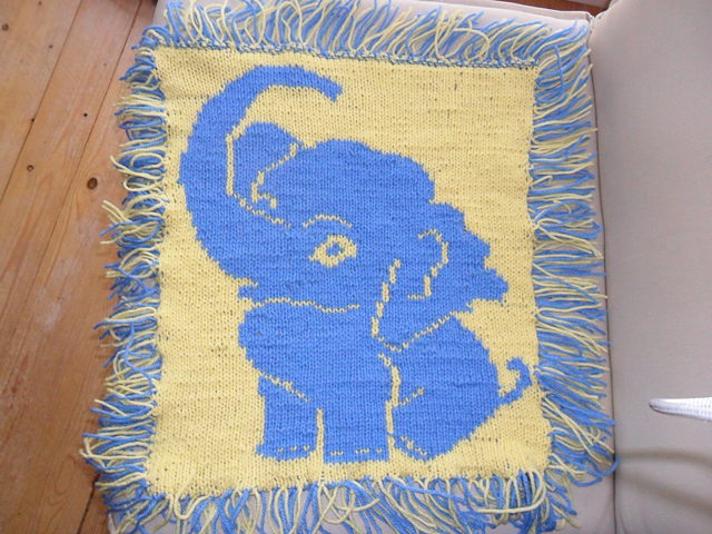 Baby Elephant Blanket (Charted Version)