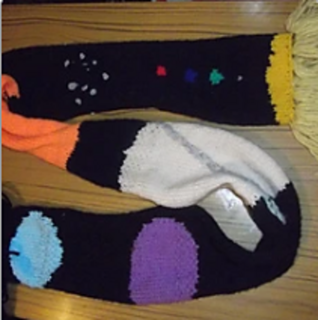 Cosmos Scarf - Double Knit Version
