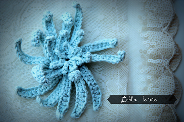 Dahlia - crochet flower