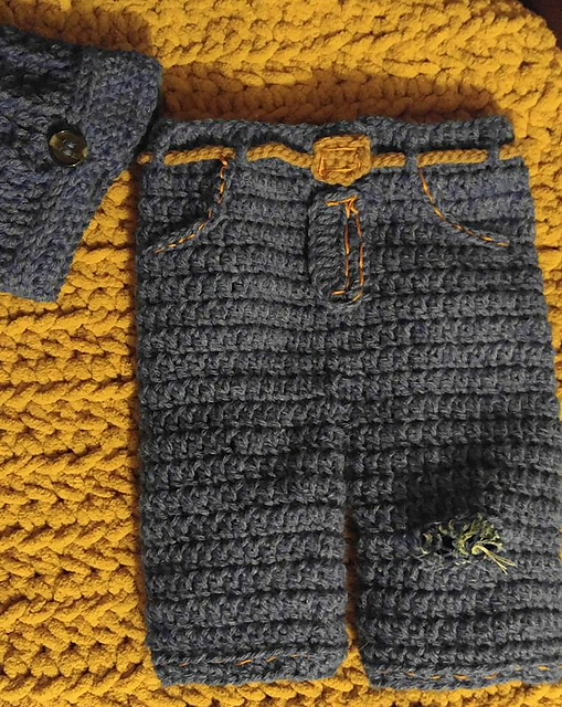 Ripped Jeans Baby Photo Prop