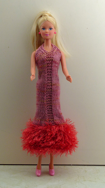#0160 Long Orange Dress
