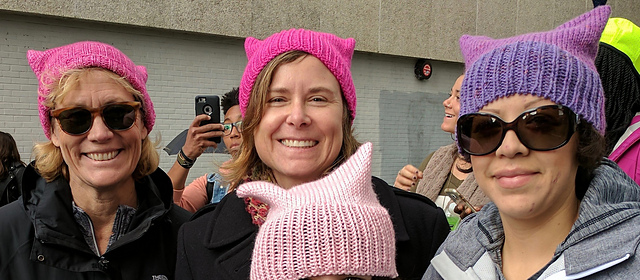 Machine Knit Pussy Hats