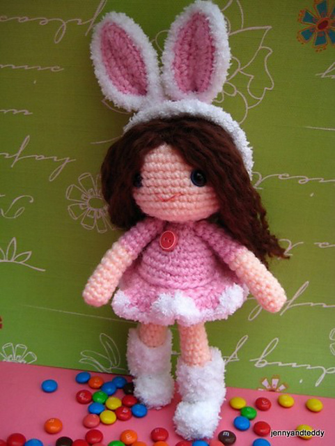 Rose girl amigurumi