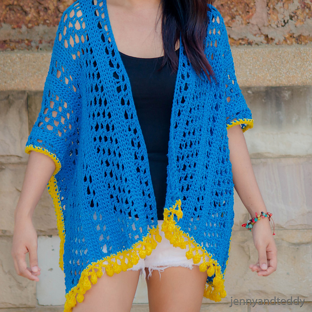 lemon drop kimono cardigan