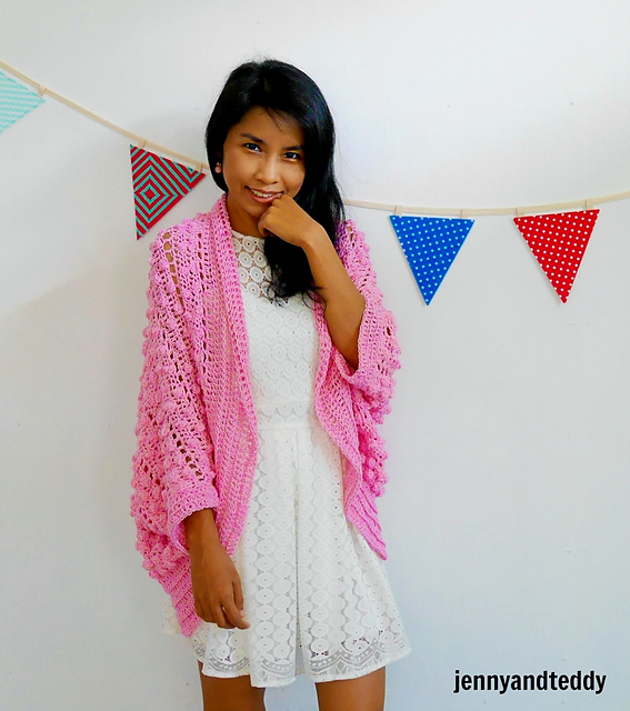 bubble gum blanket cardigan